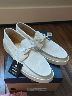 Sperry Gold Cup Plush Wave Ivory BNIB - 11